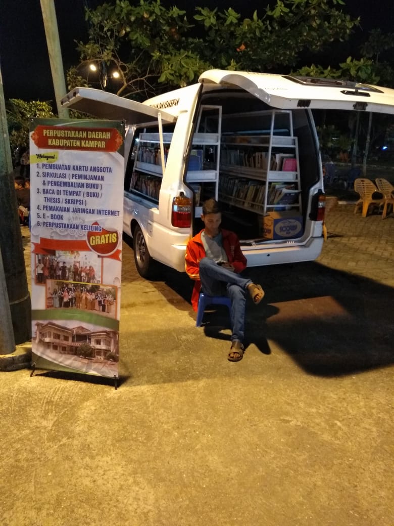 Ada Pustaka di Taman Kota, Cerita Malming di&nbsp;Bangkinang